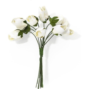 paberlill tulp valge